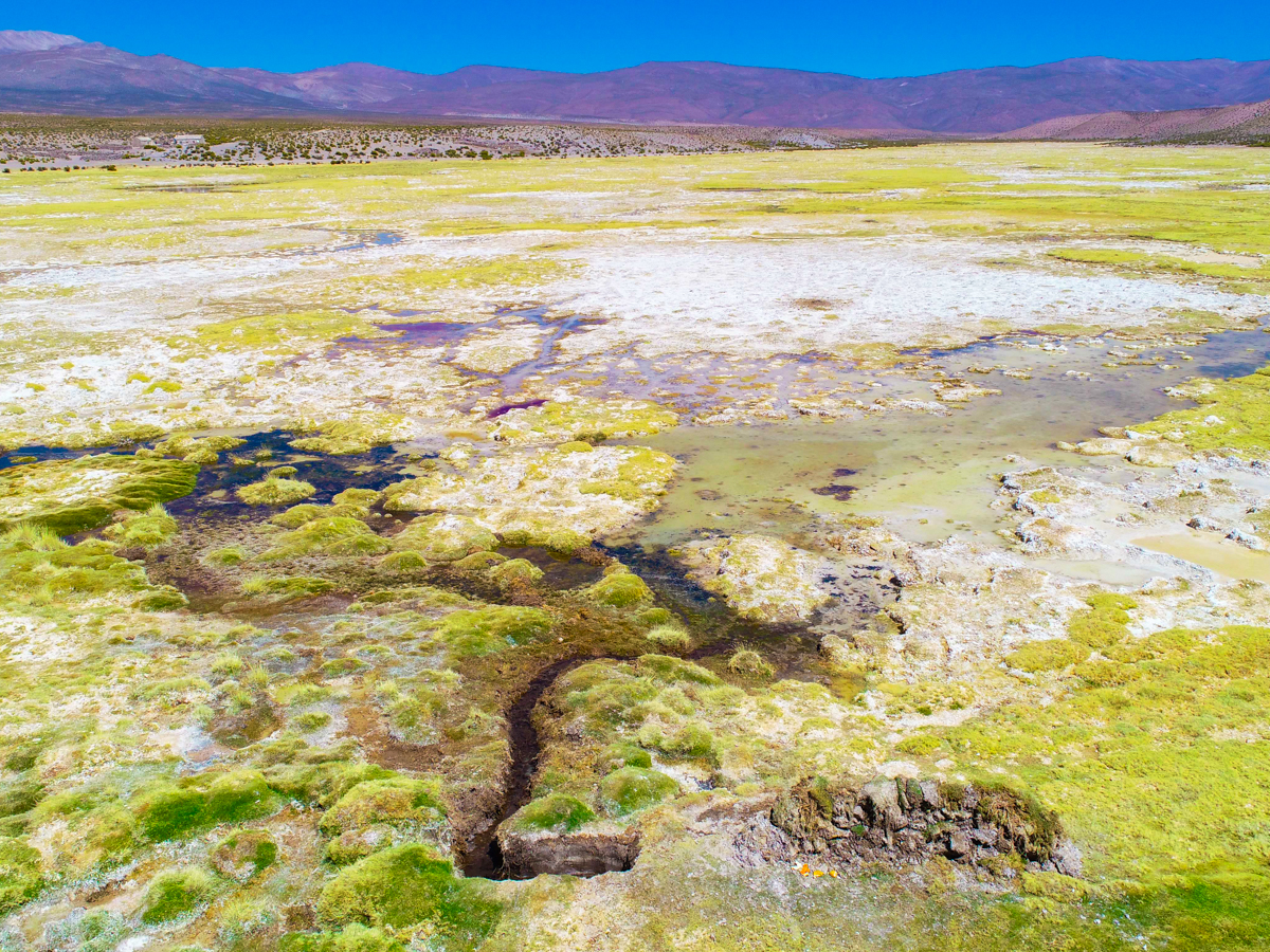 Fotografía aérea, Cancosa, comuna de Pica